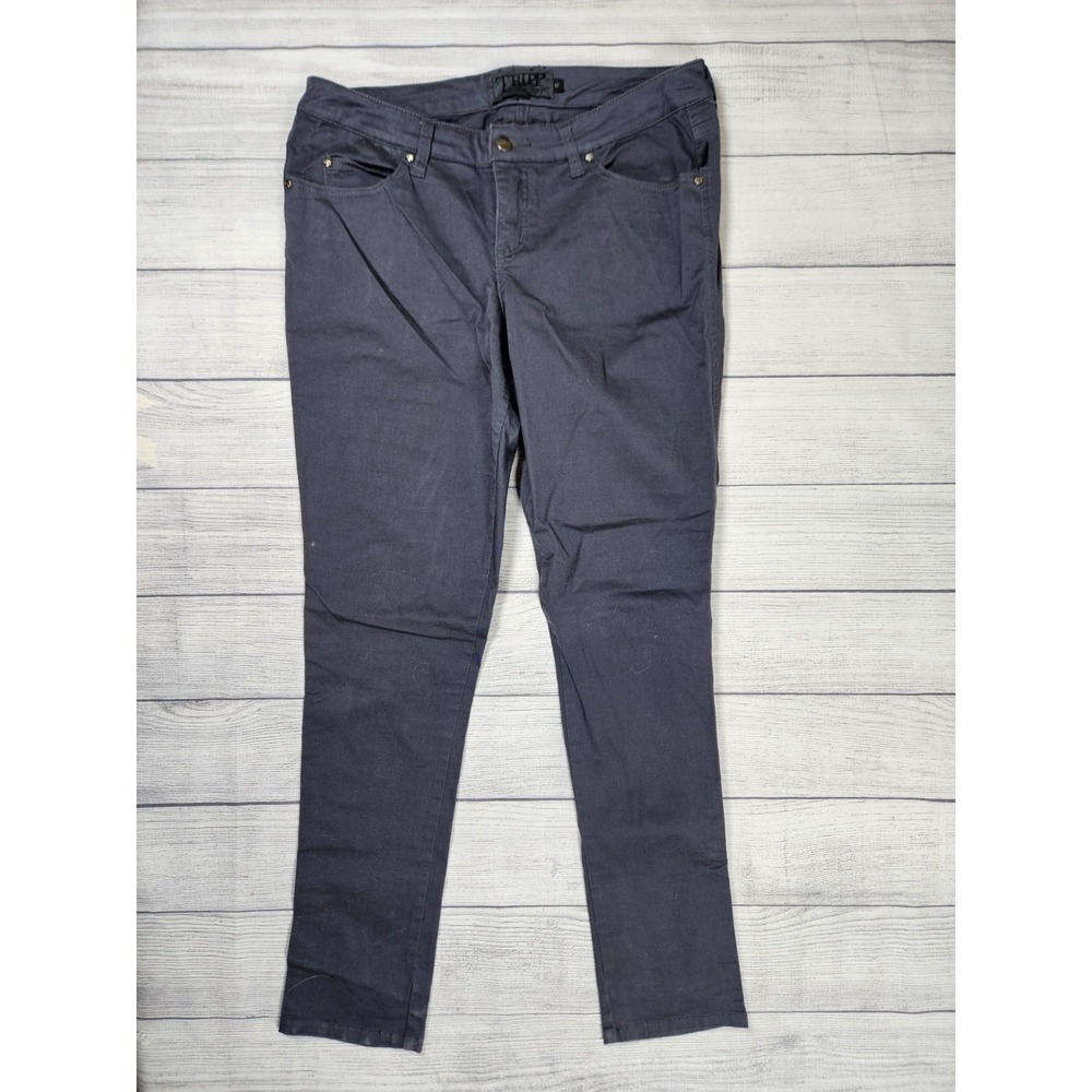Tripp NYC Skinny Pants Womens 12 Blue Cotton Stretch Goth Punk Alternative